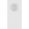 Ekena Millwork Standard Foster Flower Plinth Block With Square Edge, 4 1/2"W x 9"H x 1/2"P PBP045X090X050FOS09 - alternate 3